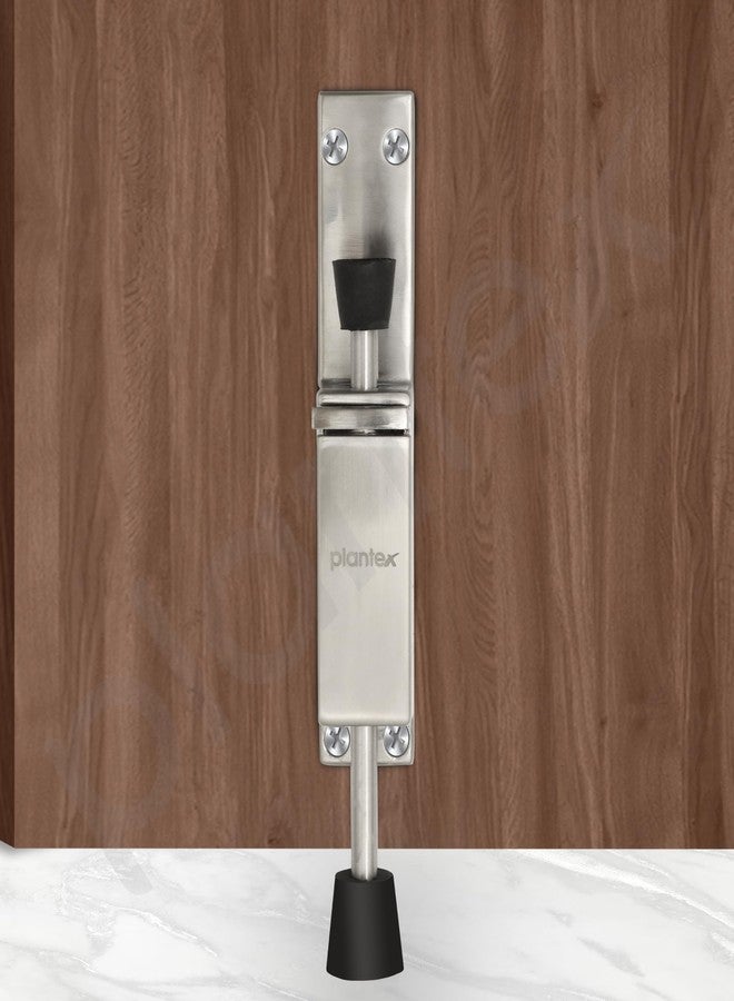 Plantex Kickdown Door Stopper Spring Loaded Telescopic Step On/Off Door Stops Rubber, Adjustable Heavy Duty Door Locks Holder Stop/Release by Foot/Door Stops - Pack of 1 (Matt) - Image 2